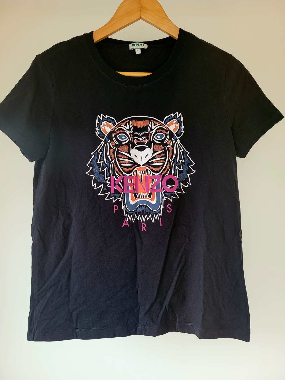 KENZO Paris Tiger Graphic T-shirt Black - Size L